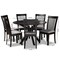 Baxton Studio Lore Grey Upholstered and Dark Brown Finished Wood 7-Piece Dining Set 168-10522-10894 - alternate 9